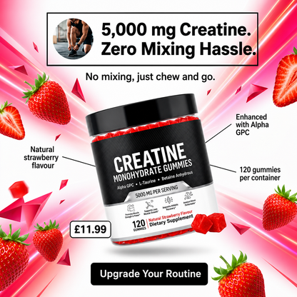 Strawberry creatine gummies