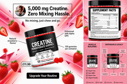Strawberry creatine gummies